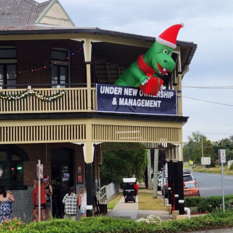 Christmas Dino at the Royal Hotel