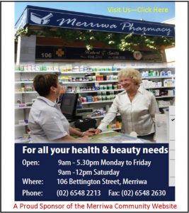 Merriwa Pharmacy – Sidebar Ad